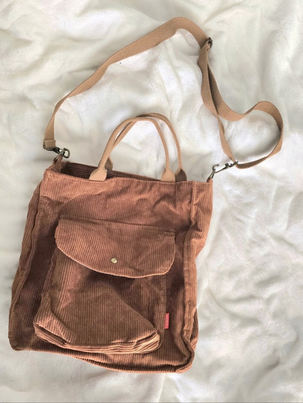 Corduroy Brown Purse